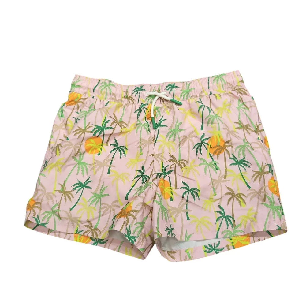 Art Class Boys' Tropical Print Swim Trunks Pink Size X-Large 14